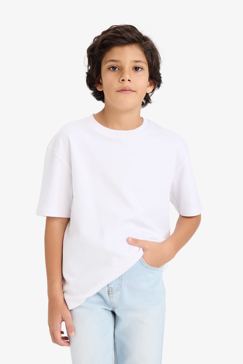 ديفاكتو تيشيرت أوفر سايز قماش سميك أولادي - Image 3